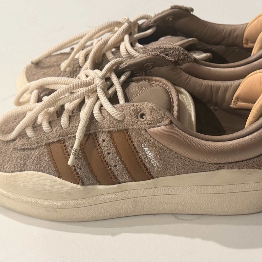 BAD BUNNY Adidas Campus Tan and Brown Sneakers